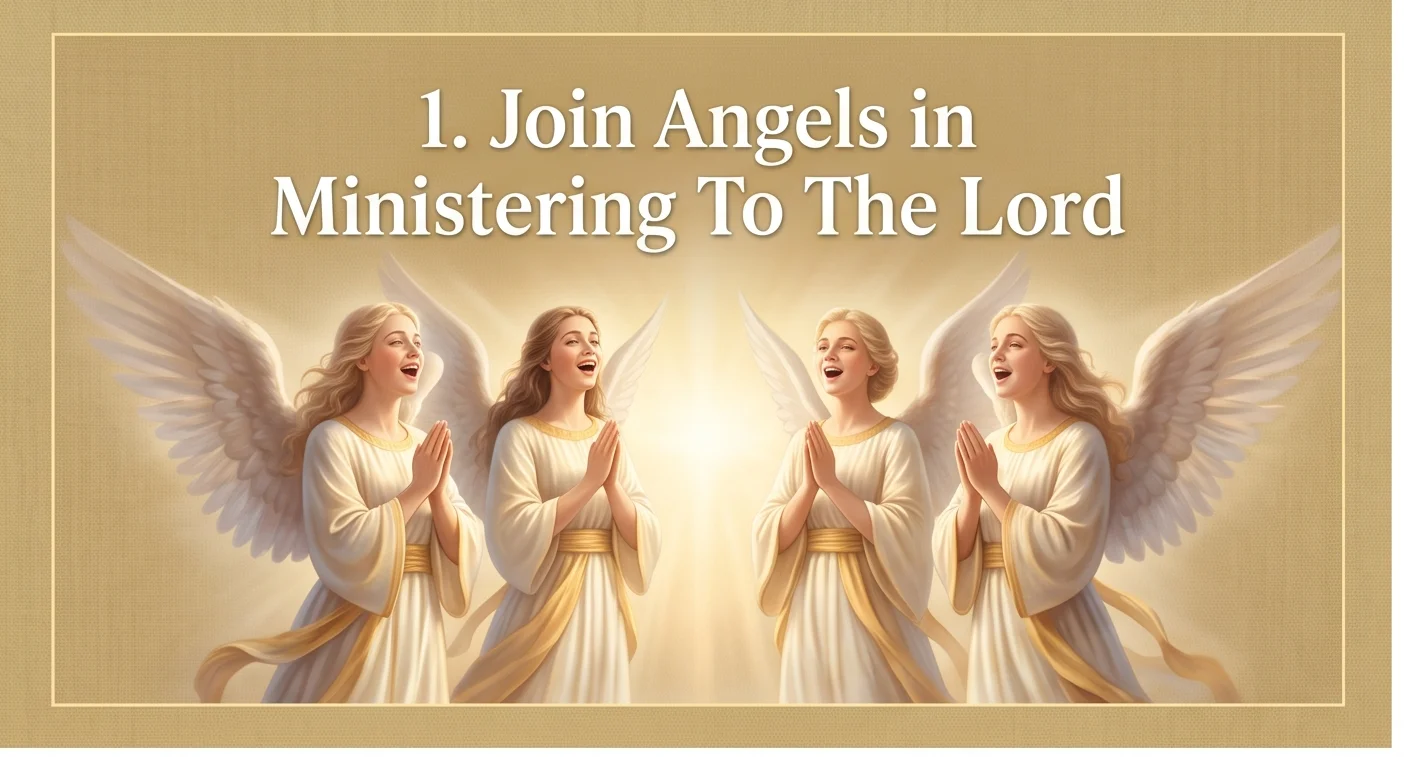 Join Angels in Ministering To The Lord