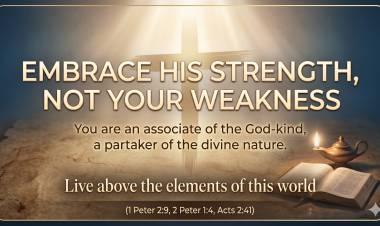 Embrace His Strength Not Your Weakness
