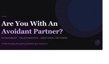 Are You With An Avoidant Partner?