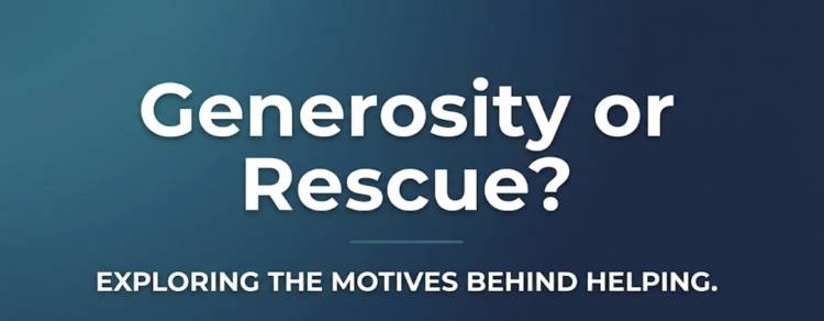 Generosity or Rescue?