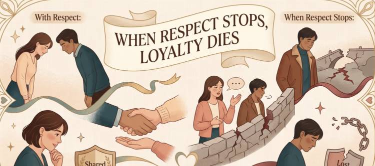 When Respect Stops, Loyalty Dies